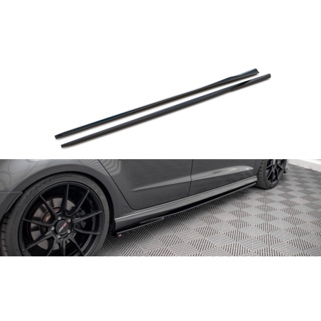 Maxton Design-Rajouts Des Bas De Caisse Audi S3 / A3 S-Line Sportback 8V Facelift 