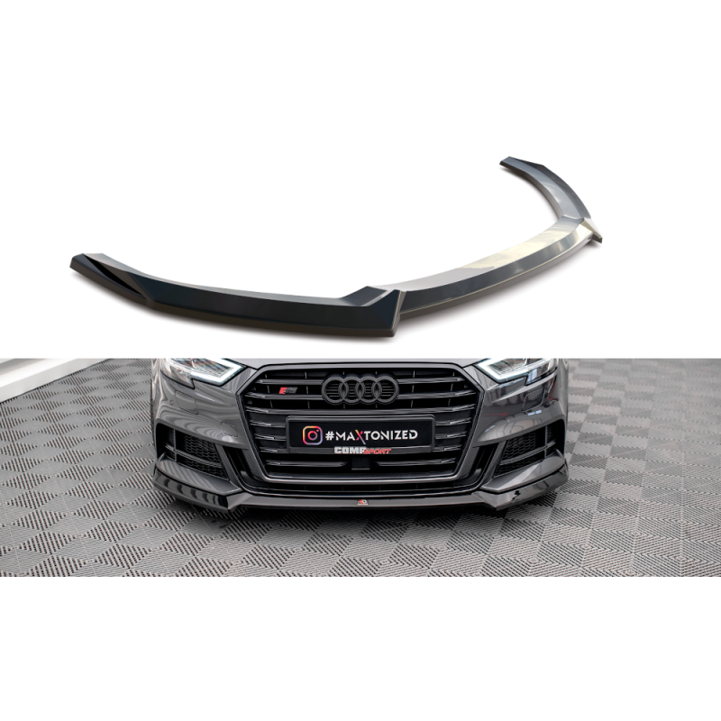 Maxton Design-Lame Du Pare-Chocs Avant V.3 Audi S3 / A3 S-Line Sportback 8V Facelift Maxton Design-Lame Du Pare-Chocs Avant V.3 Audi S3 / A3 S-Line Sportback 8V Facelift