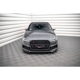 Maxton Design-Lame Du Pare-Chocs Avant V.3 Audi S3 / A3 S-Line Sportback 8V Facelift 