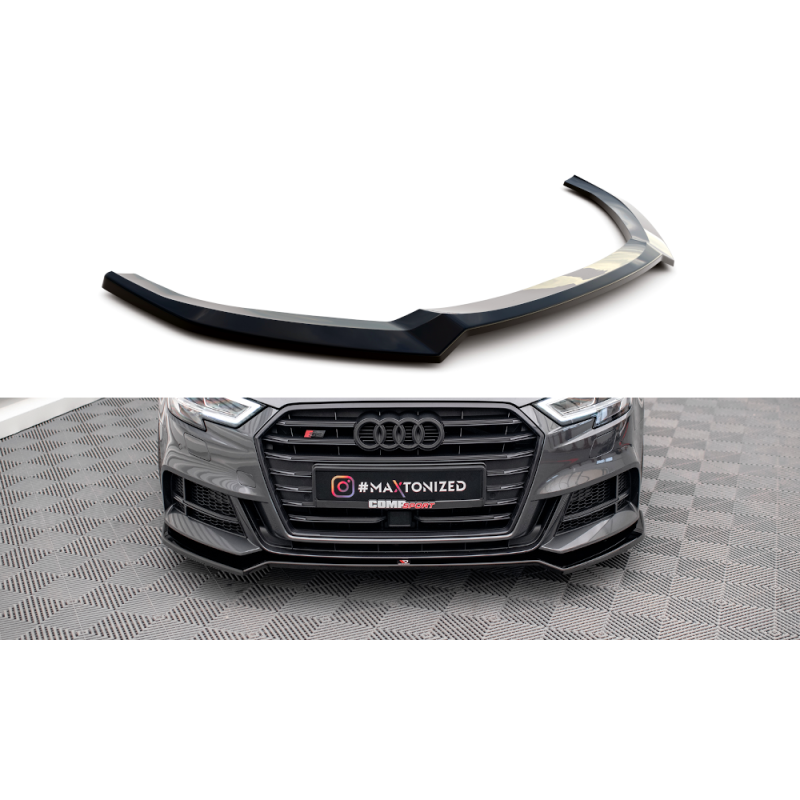 Maxton Design-Lame Du Pare-Chocs Avant V.2 Audi S3 / A3 S-Line Sportback 8V Facelift Maxton Design-Lame Du Pare-Chocs Avant V.2 Audi S3 / A3 S-Line Sportback 8V Facelift