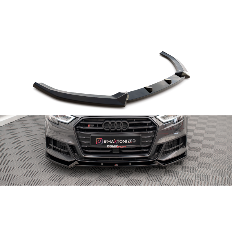 Maxton Design-Lame Du Pare-Chocs Avant V.1 Audi S3 / A3 S-Line Sportback 8V Facelift Maxton Design-Lame Du Pare-Chocs Avant V.1 Audi S3 / A3 S-Line Sportback 8V Facelift