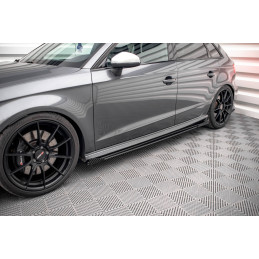 Maxton Design-Street Pro Rajouts Des Bas De Caisse + Flaps Audi S3 / A3 S-Line Sportback 8V Facelift 