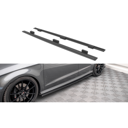 Maxton Design-Street Pro Rajouts Des Bas De Caisse Audi S3 / A3 S-Line Sportback 8V Facelift 
