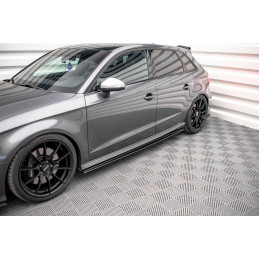 Maxton Design-Street Pro Rajouts Des Bas De Caisse Audi S3 / A3 S-Line Sportback 8V Facelift 