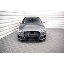 Maxton Design-Street Pro Lame Du Pare-Chocs Avant Audi S3 / A3 S-Line Sportback 8V Facelift 