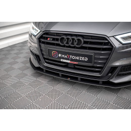 Maxton Design-Street Pro Lame Du Pare-Chocs Avant Audi S3 / A3 S-Line Sportback 8V Facelift 