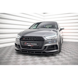 Maxton Design-Street Pro Lame Du Pare-Chocs Avant Audi S3 / A3 S-Line Sportback 8V Facelift 
