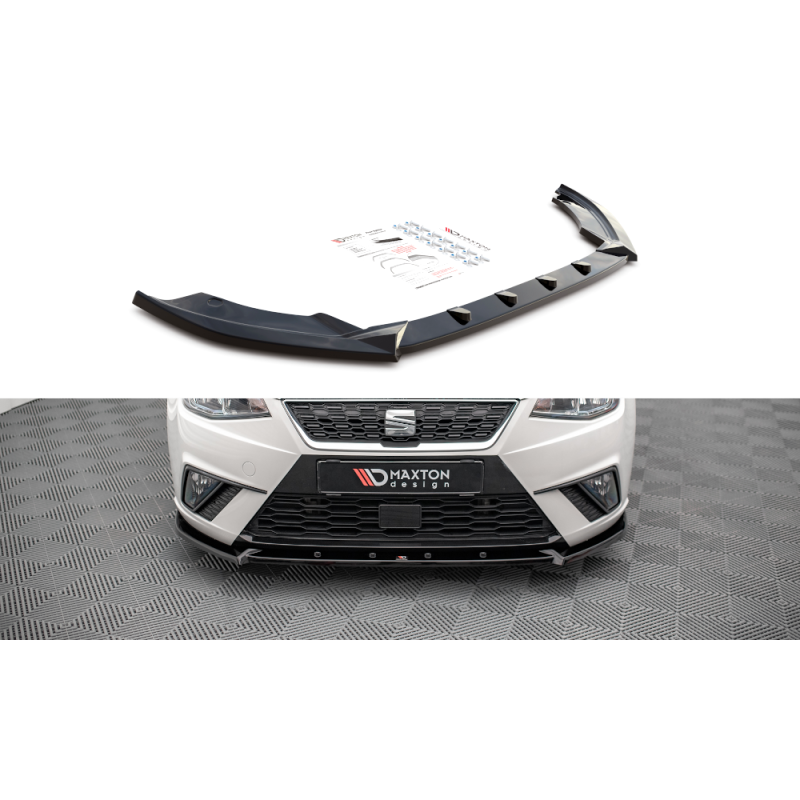 Maxton Design-Lame Du Pare-Chocs Avant V.1 Seat Ibiza FR/ Standard Mk5 Maxton Design-Lame Du Pare-Chocs Avant V.1 Seat Ibiza FR/ Standard Mk5