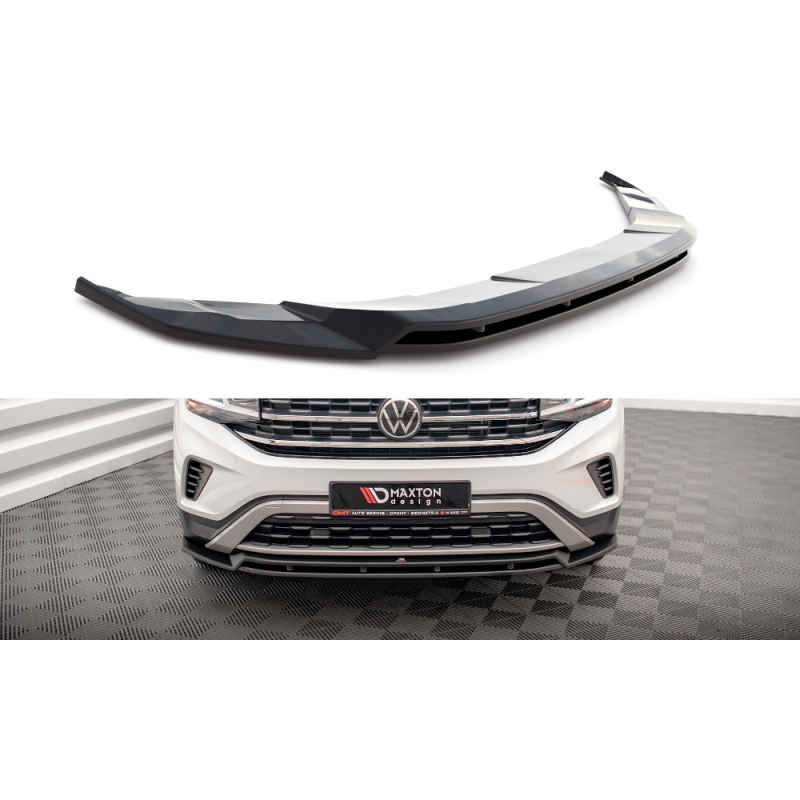 Maxton Design-Lame Du Pare-Chocs Avant V.2 Volkswagen Atlas Cross Sport 