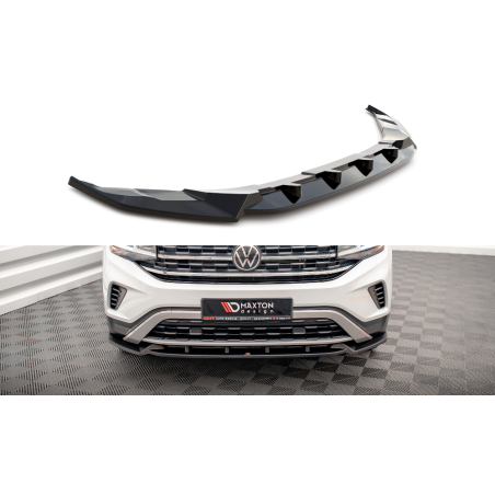 Maxton Design-Lame Du Pare-Chocs Avant V.1 Volkswagen Atlas Cross Sport 