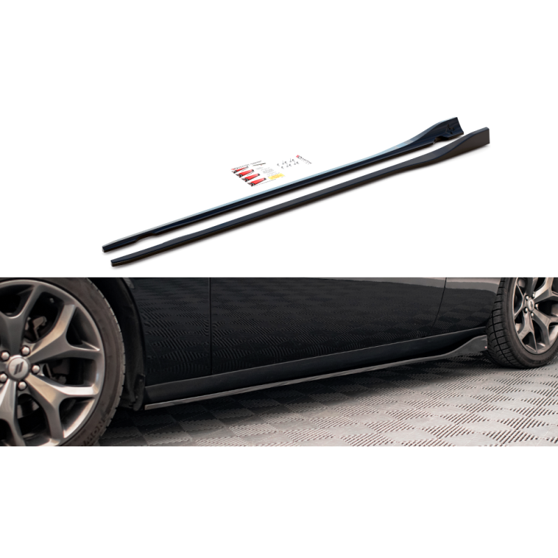 Maxton Design-Rajouts Des Bas De Caisse Dodge Challenger RT Mk3 Facelift 