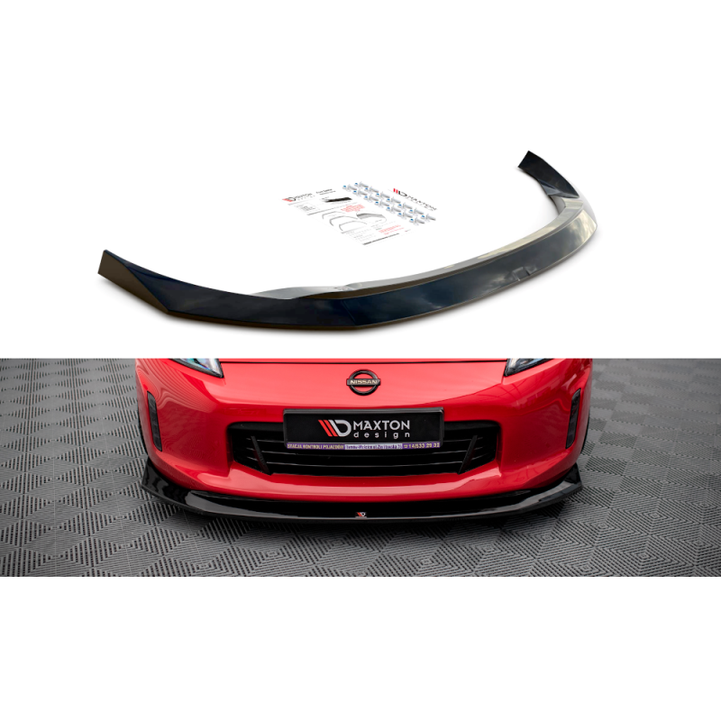 Maxton Design-Lame Du Pare-Chocs Avant V.1 Nissan 370Z Facelift 