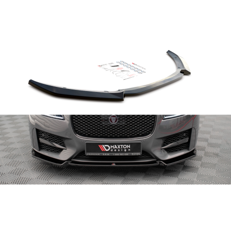 Maxton Design-Lame Du Pare-Chocs Avant V.2 Jaguar XF R-Sport Mk2 