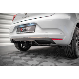 Maxton Design-Central Arriere Splitter (avec une barre verticale) Renault Clio Mk5 