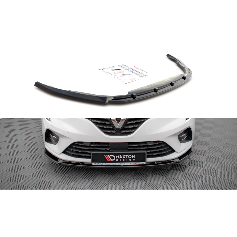 Maxton Design-Lame Du Pare-Chocs Avant V.2 Renault Clio Mk5 Maxton Design-Lame Du Pare-Chocs Avant V.2 Renault Clio Mk5
