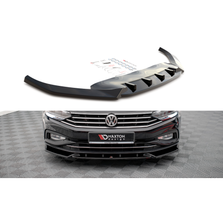Maxton Design-Lame Du Pare-Chocs Avant V.2 Volkswagen Passat B8 Facelift 