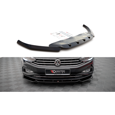 Maxton Design-Lame Du Pare-Chocs Avant V.1 Volkswagen Passat B8 Facelift 