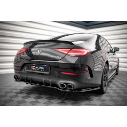 Maxton Design-Central Arriere Splitter (avec une barre verticale) Mercedes-AMG CLS 53 C257 