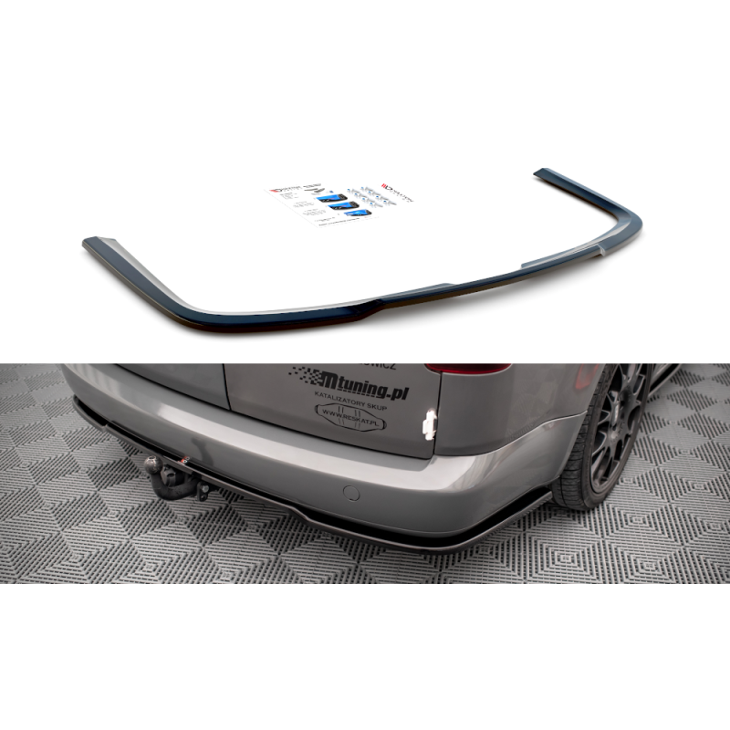 Maxton Design-Central Arriere Splitter Volkswagen Caddy Long Mk3 Facelift 