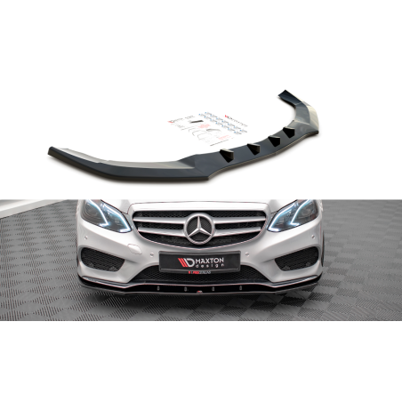 Maxton Design-Lame Du Pare-Chocs Avant V.1 Mercedes-Benz E AMG-Line Sedan W212 Facelift 