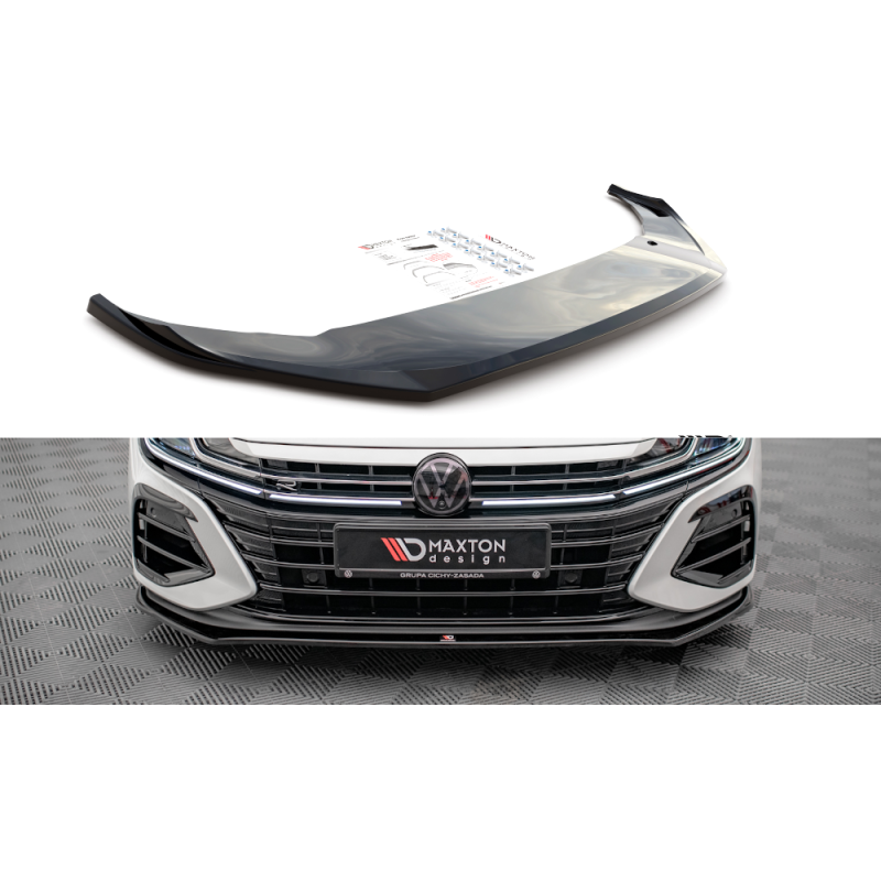 Maxton Design-Lame Du Pare-Chocs Avant V.3 Volkswagen Arteon R 