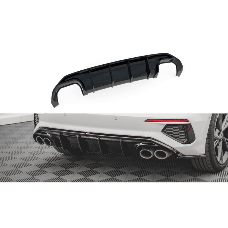 Maxton Design-Diffuseur Arrière Complet Audi S3 Sportback 8Y 