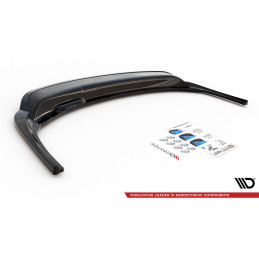 Maxton Design-Central Arriere Splitter (avec une barre verticale) Skoda Fabia Combi Mk3 Facelift 