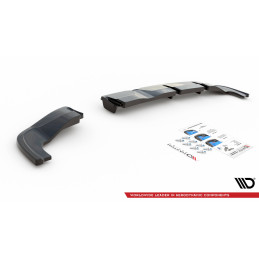 Maxton Design-Central Arriere Splitter (avec une barre verticale) Hyundai I20 N Mk3 