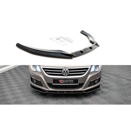 Maxton Design-Lame Du Pare-Chocs Avant V.4 Volkswagen Passat CC 