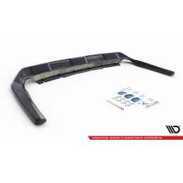 Maxton Design-Central Arriere Splitter (avec une barre verticale) Toyota RAV4 Mk5 