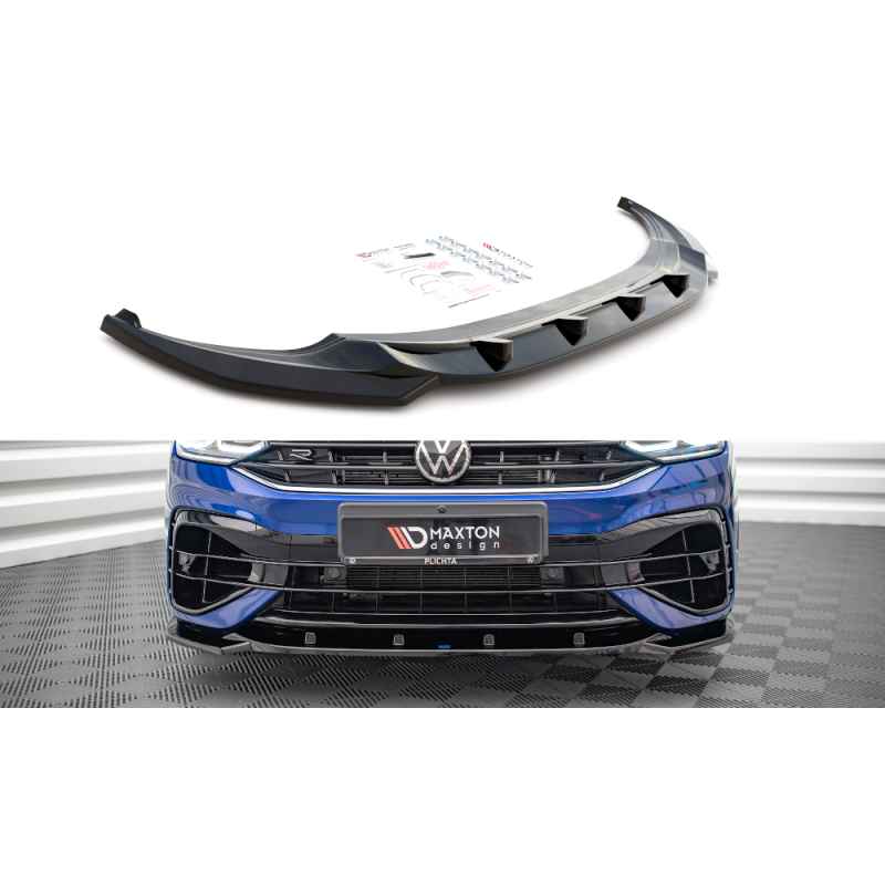 Maxton Design-Lame Du Pare-Chocs Avant V.3 Volkswagen Tiguan R / R-Line Mk2 Facelift 