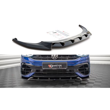 Maxton Design-Lame Du Pare-Chocs Avant V.2 Volkswagen Tiguan R / R-Line Mk2 Facelift 