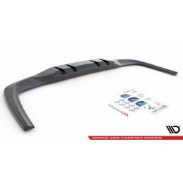 Maxton Design-Central Arriere Splitter (avec une barre verticale) V.1 Mercedes A 35 AMG Sedan V177 