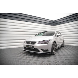 Maxton Design-Lame Du Pare-Chocs Avant V.2 Seat Leon Mk3 