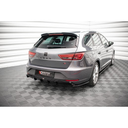 Maxton Design-Lames De Pare-Chocs Arrière Latérales V.2 Seat Leon FR Sportstourer Mk3 