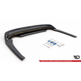 Maxton Design-Central Arriere Splitter (avec une barre verticale) Skoda Octavia Mk4 