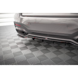 Maxton Design-Central Arriere Splitter (avec une barre verticale) BMW 7 M-Pack G11 Facelift 