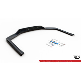 Maxton Design-Central Arriere Splitter (avec une barre verticale) BMW 7 M-Pack G11 Facelift 