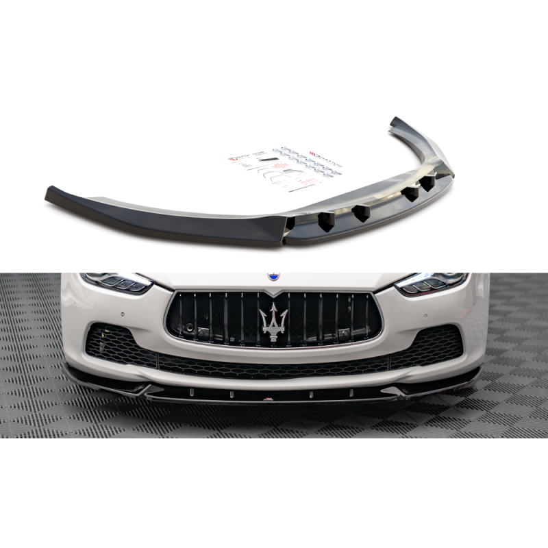 Maxton Design-Lame Du Pare-Chocs Avant V.2 Maserati Ghibli Mk3 