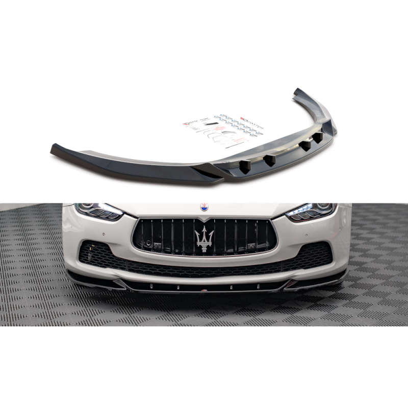 Maxton Design-Lame Du Pare-Chocs Avant V.1 Maserati Ghibli Mk3 