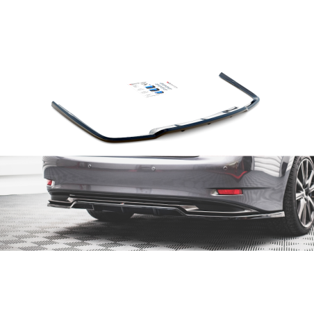 Maxton Design-Central Arriere Splitter (avec une barre verticale) Lexus GS F Sport Hybrid Mk4 (L10) 