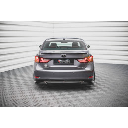 Maxton Design-Central Arriere Splitter (avec une barre verticale) Lexus GS F Sport Hybrid Mk4 (L10) 