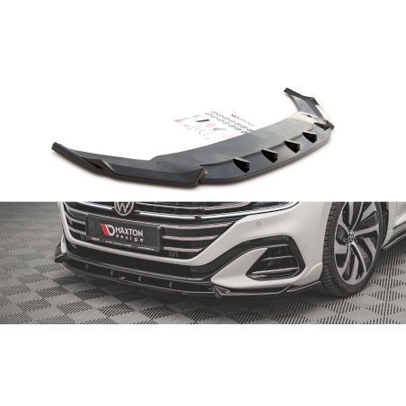 Maxton Design-Lame Du Pare-Chocs Avant V.1 Volkswagen Arteon R-Line Facelift 