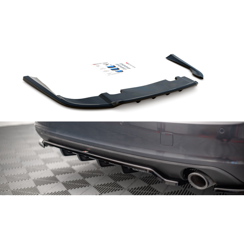 Maxton Design-Central Arriere Splitter (avec une barre verticale) V.1 Volvo V90 Mk2 Maxton Design-Central Arriere Splitter (avec une barre verticale) V.1 Volvo V90 Mk2