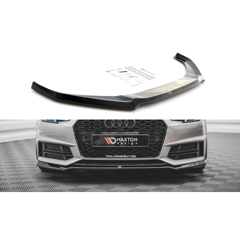 Maxton Design-Lame Du Pare-Chocs Avant V.4 Audi S4 / A4 S-Line B9 Maxton Design-Lame Du Pare-Chocs Avant V.4 Audi S4 / A4 S-Line B9