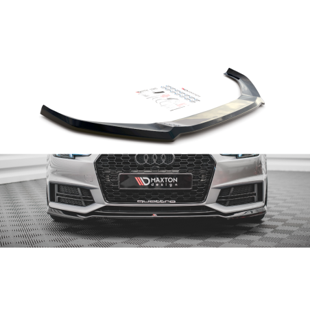 Maxton Design-Lame Du Pare-Chocs Avant V.4 Audi S4 / A4 S-Line B9 