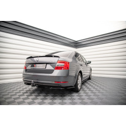 Maxton Design-Lames De Pare-Chocs Arrière Latérales Skoda Octavia Mk3 Facelift 