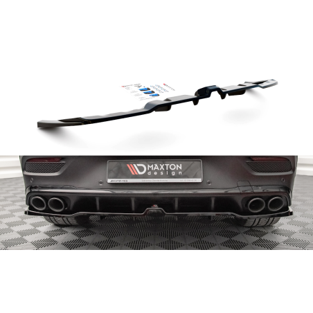Maxton Design-Central Arriere Splitter (avec une barre verticale) Mercedes-AMG GLE Coupe C167 