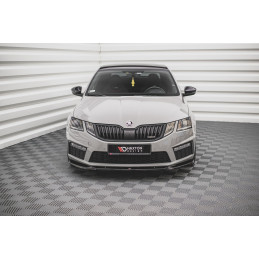 Maxton Design-Lame Du Pare-Chocs Avant V.3 Skoda Octavia RS Mk3 Facelift 