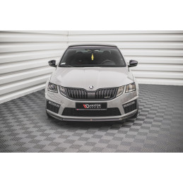 Maxton Design-Lame Du Pare-Chocs Avant V.1 Skoda Octavia RS Mk3 Facelift 